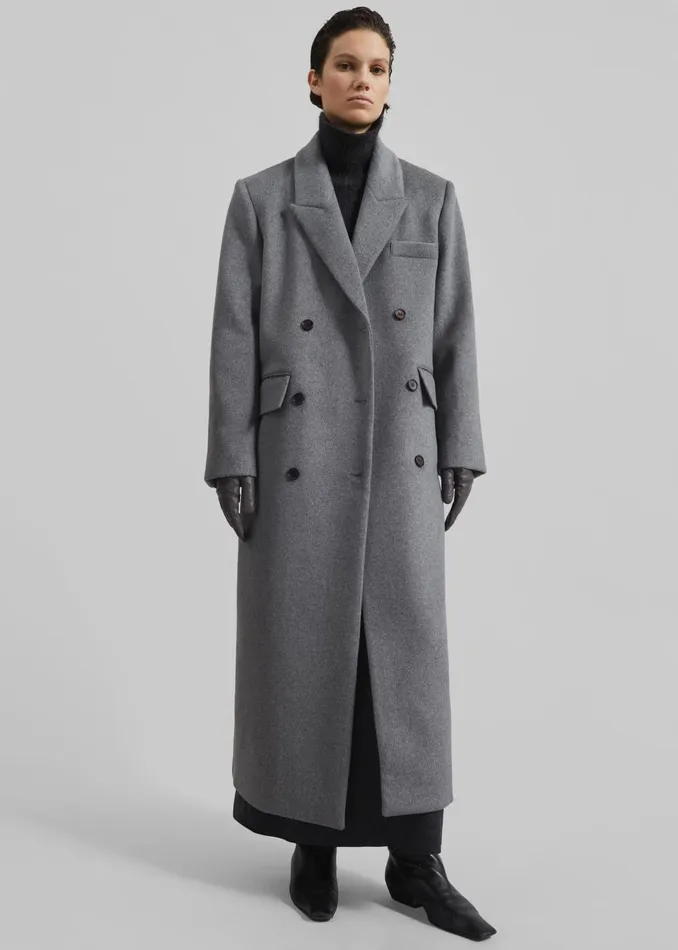 Women Eslov Coat 8211 Grey The Frankie Shop Outerwear
