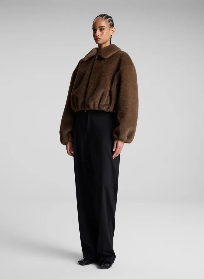 Women Esme Faux Fur Jacket Brown ALC Jackets and Coats