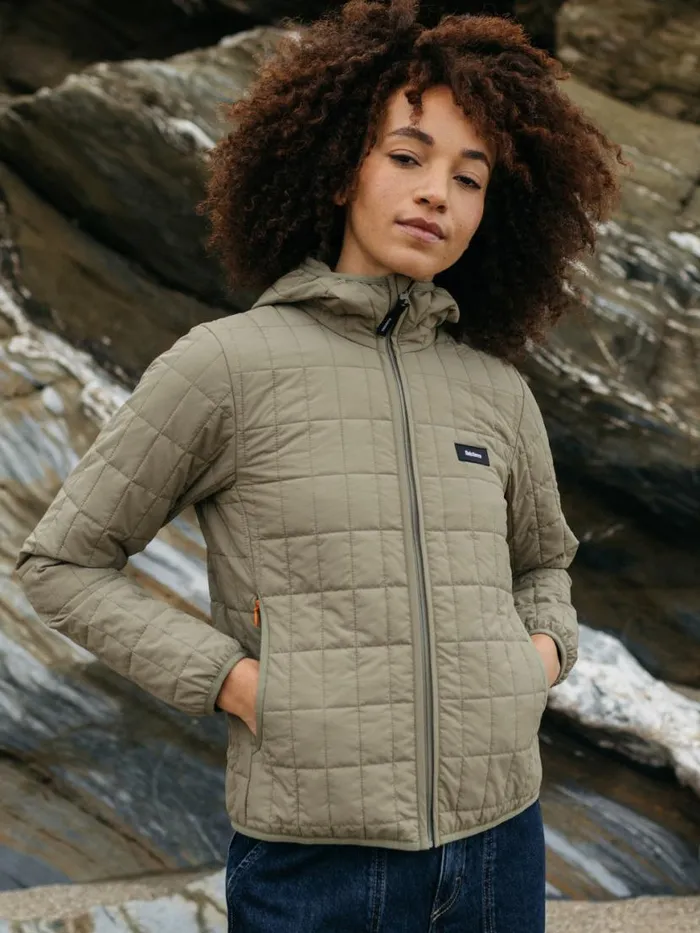 Women Firecrest Hooded Jacket Willow Green Finisterre Jackets Coats and Gilets