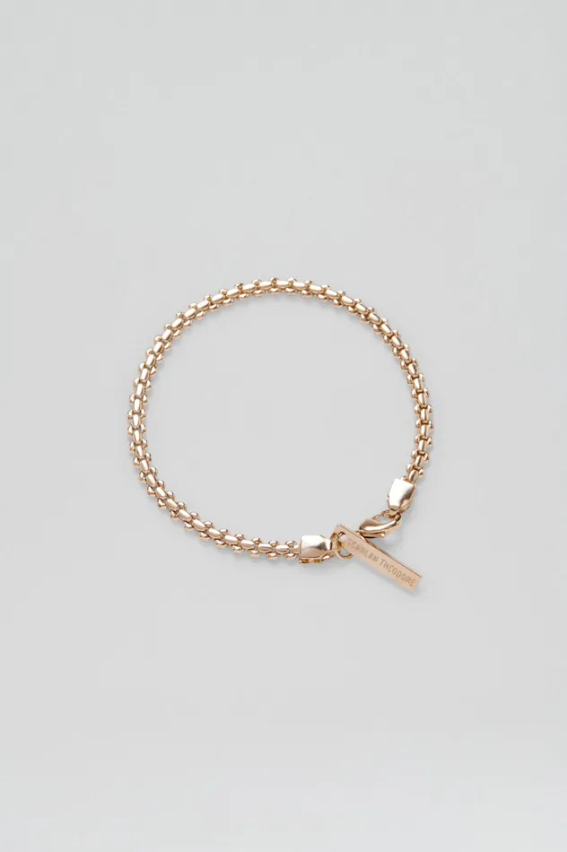 Women FLAT BOX CHAIN BRACELET LIGHTGOLD Jewelry Scanlan Theodore Women FLAT BOX CHAIN BRACELET LIGHTGOLD Jewelry Scanlan Theodore
