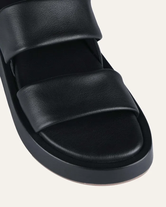 Women FLAT SANDALS jomercer Dana flat sandals black leather Women FLAT SANDALS jomercer Dana flat sandals black leather