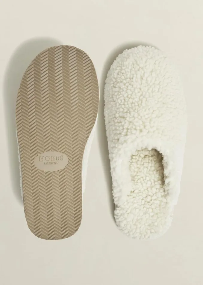 Women Flats Hobbs Gaia Slippers Ivory