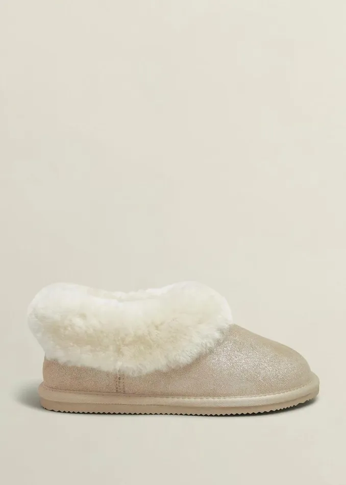 Women Flats Hobbs Zora Slippers Pale Gold