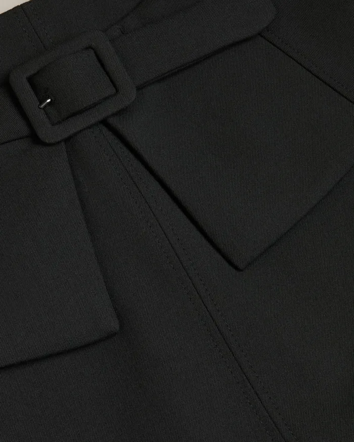 Women FLOREEI 8211 Slimline Midi Skirt With Peplum Black Ted Baker Skirts Women FLOREEI 8211 Slimline Midi Skirt With Peplum Black Ted Baker Skirts