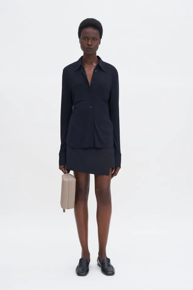 Women Fluid Jersey Shirt Black Filippa K Tops