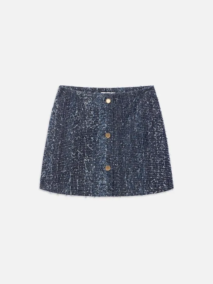 Women FRAME Denim Collections Denim Boucle Skirt