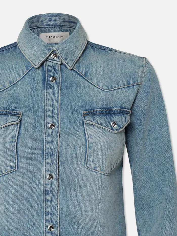Women FRAME Denim Collections Fitted Heritage Shirt