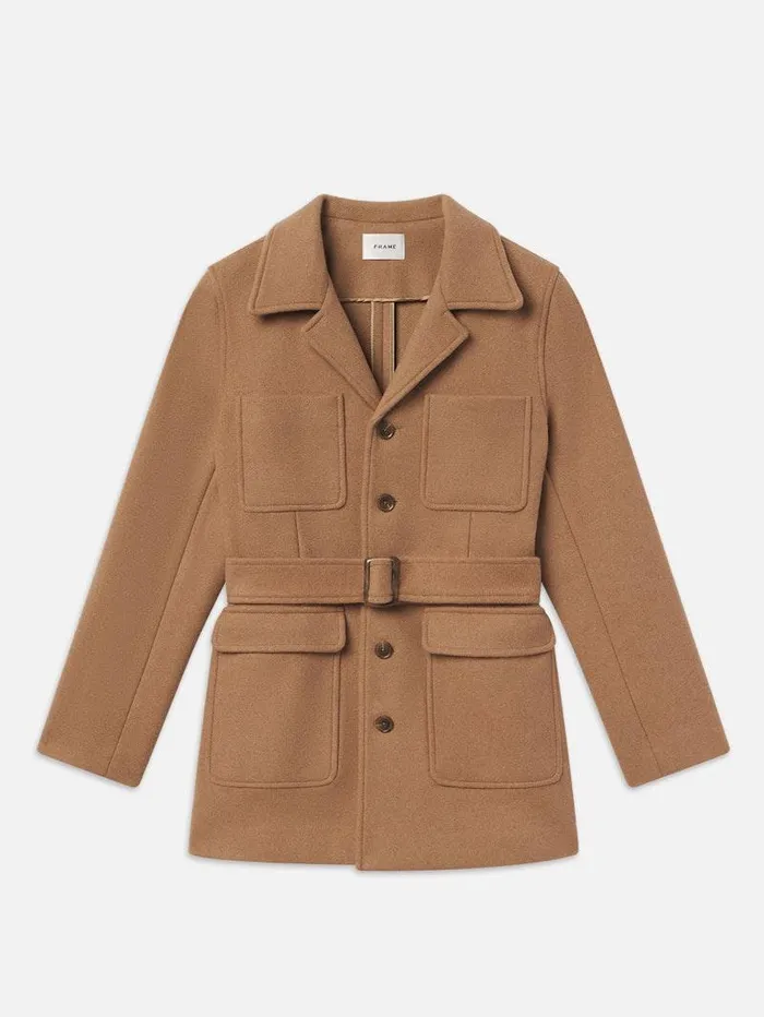 Women FRAME Jackets and Coats Melton Safari Jacket