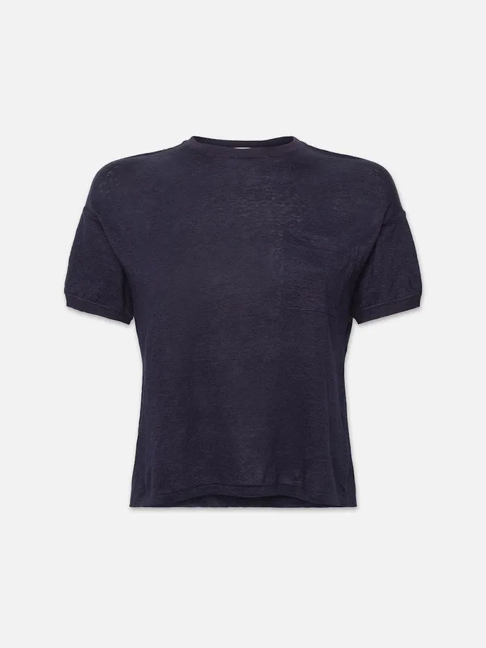 Women FRAME Tanks and Tees Pocket Crew Tee