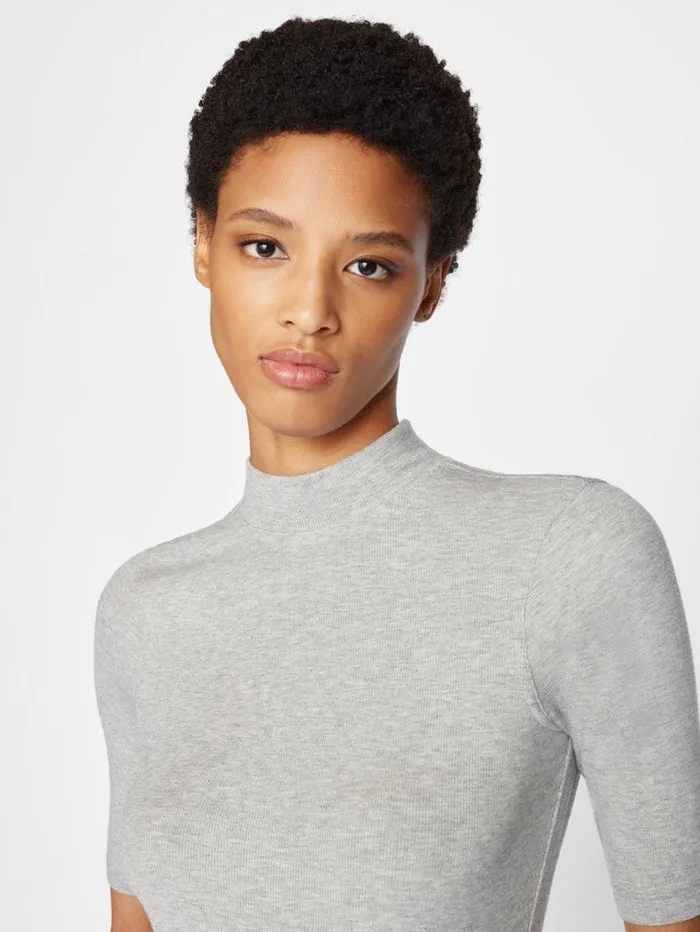 Women FRAME Tanks and Tees Refined Rib Mock Neck Women FRAME Tanks and Tees Refined Rib Mock Neck