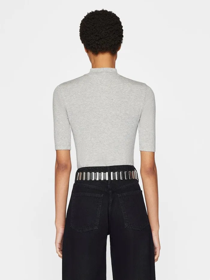 Women FRAME Tanks and Tees Refined Rib Mock Neck Women FRAME Tanks and Tees Refined Rib Mock Neck