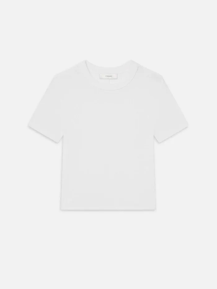 Women FRAME Tanks and Tees The Rib Baby Tee
