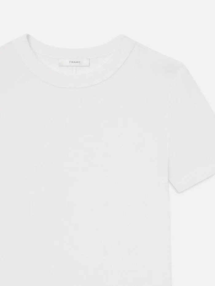 Women FRAME Tanks and Tees The Rib Baby Tee Women FRAME Tanks and Tees The Rib Baby Tee