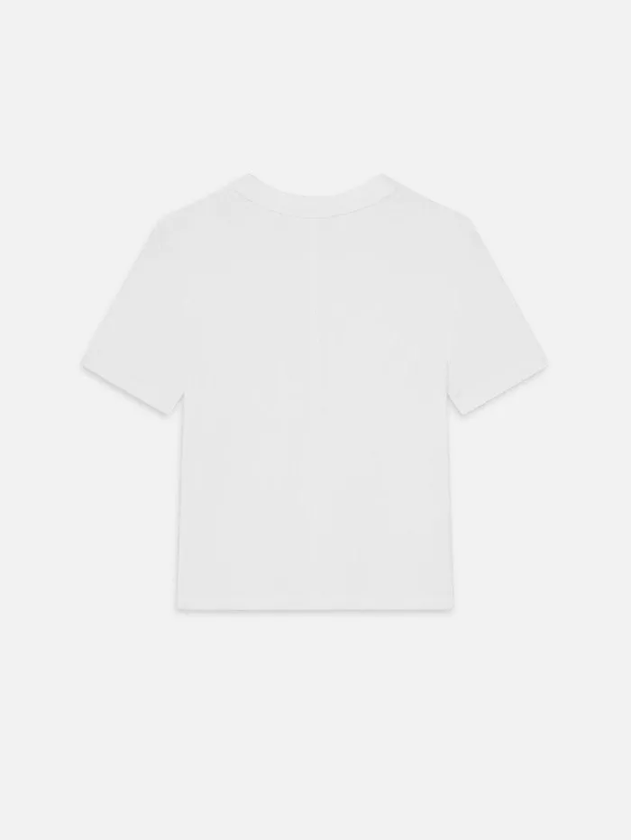 Women FRAME Tanks and Tees The Rib Baby Tee Women FRAME Tanks and Tees The Rib Baby Tee