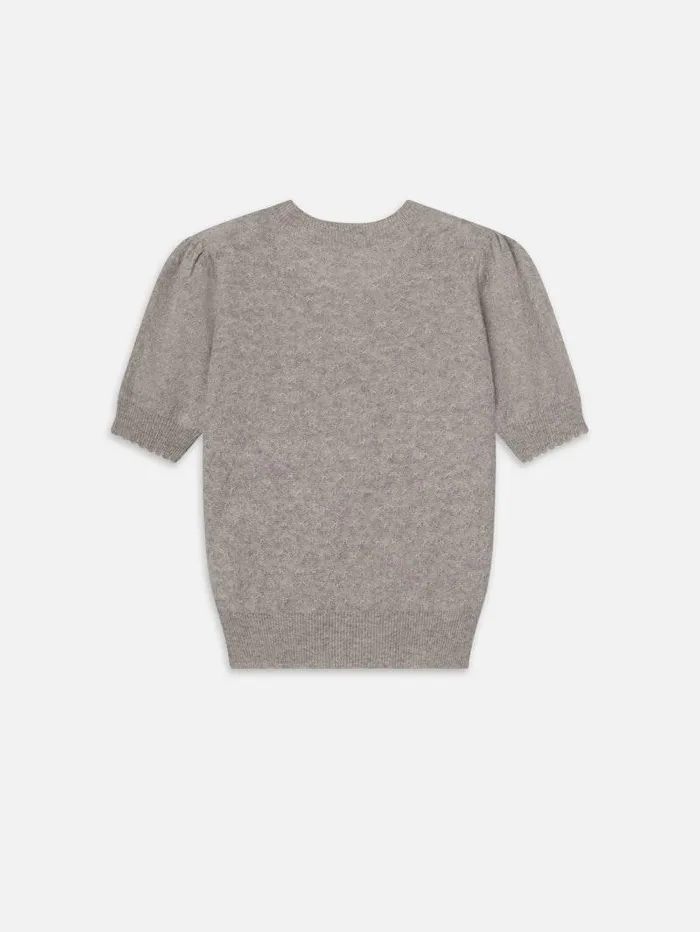 Women FRAME The Resort Edit Pointelle Puff Sleeve Sweater