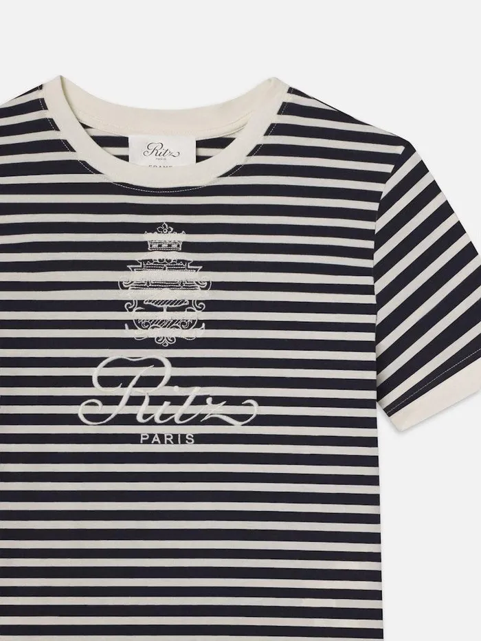 Women FRAME The Resort Edit Ritz Striped Baby Tee Women FRAME The Resort Edit Ritz Striped Baby Tee