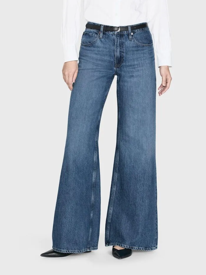Women FRAME Wide Leg Easy Wide Flare