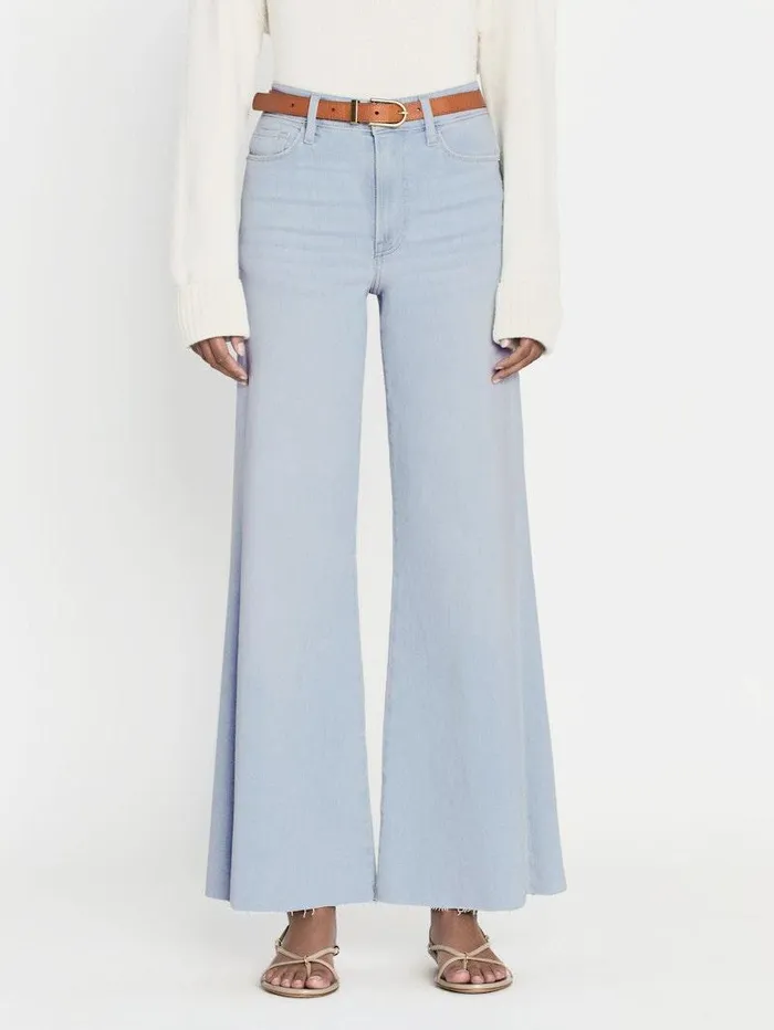 Women FRAME Wide Leg Le Palazzo Crop Raw After