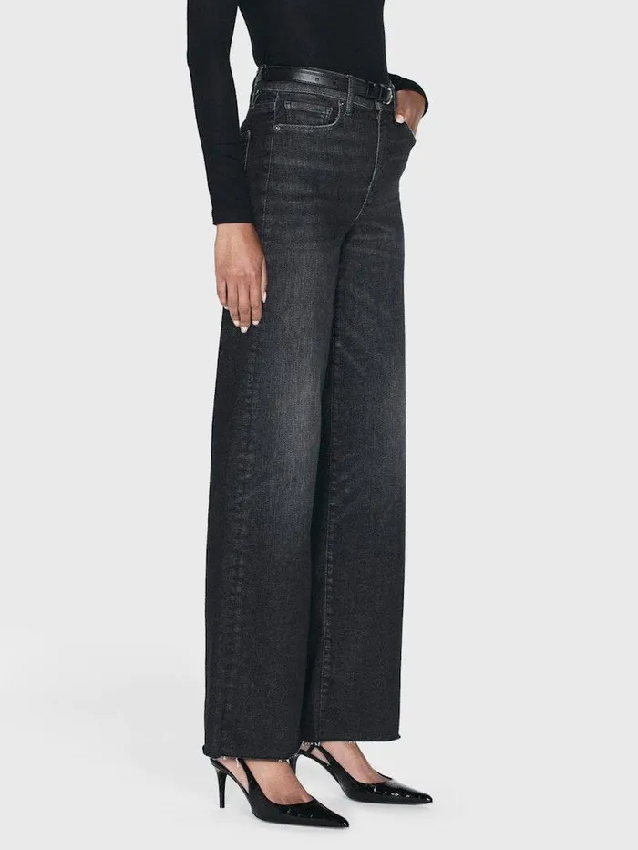 Women FRAME Wide Leg Le Slim Palazzo Raw Hem