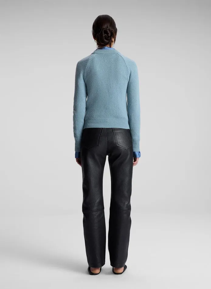 Women Frankie Wool Cashmere Crew Neck Sweater Zenith Blue ALC Knitwear