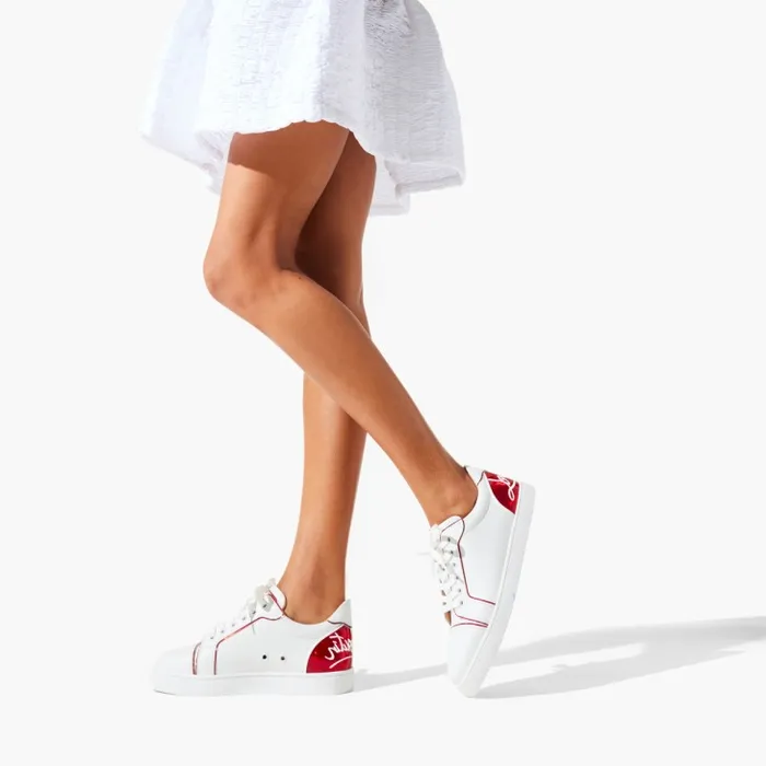 Women Fun Vieira Sneakers 8211 Calf Leather Patent Calf Leather Psychic And Nappa Leather 8211 Bianco Christian Louboutin Sneakers Women Fun Vieira Sneakers 8211 Calf Leather Patent Calf Leather Psychic And Nappa Leather 8211 Bianco Christian Louboutin Sneakers