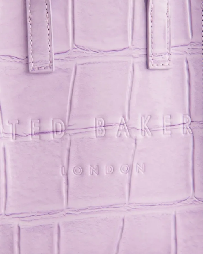 Women GATOCON 8211 Mini Croc Detail Icon Bag Lilac Ted Baker Crossbody Bags Women GATOCON 8211 Mini Croc Detail Icon Bag Lilac Ted Baker Crossbody Bags
