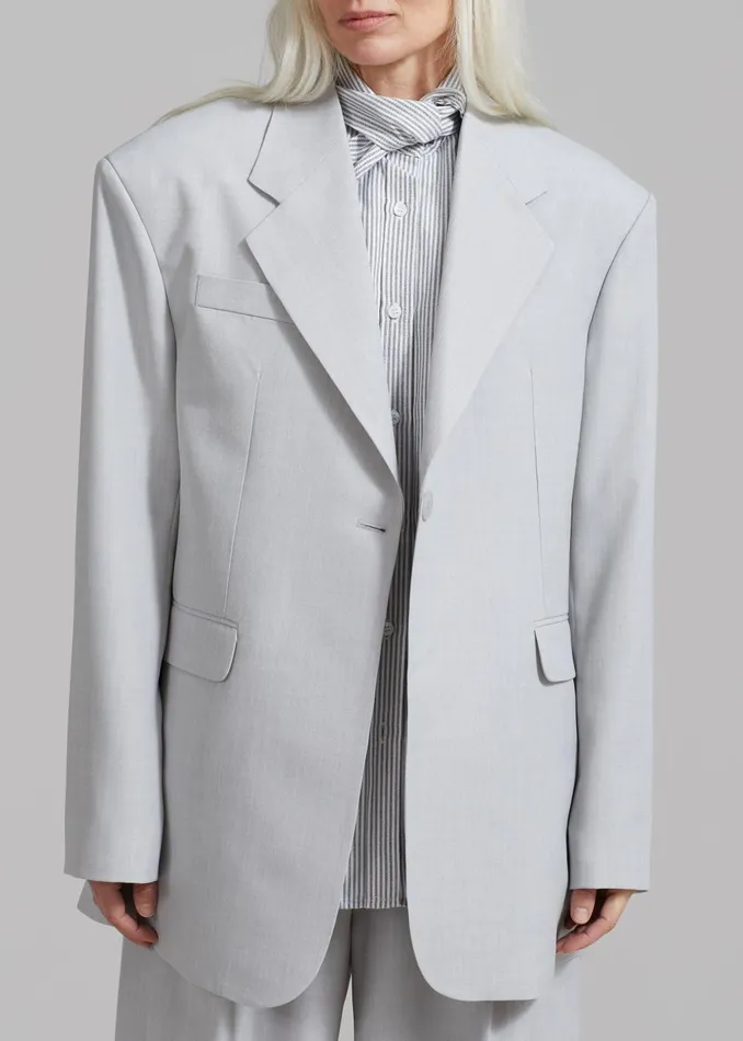 Women Gladys Blazer 8211 Grey The Frankie Shop Outerwear