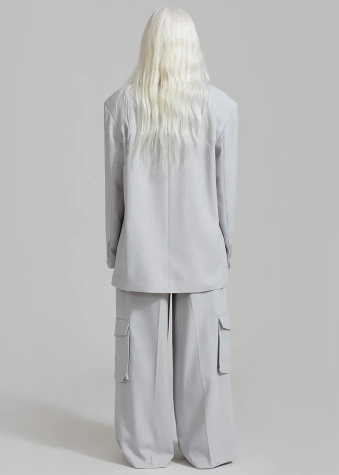 Women Gladys Blazer 8211 Grey The Frankie Shop Outerwear
