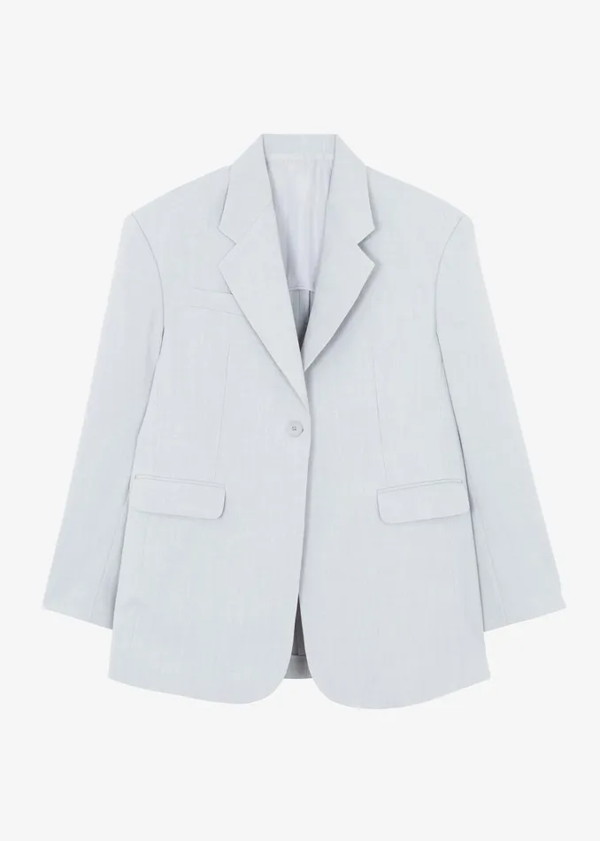 Women Gladys Blazer 8211 Grey The Frankie Shop Outerwear