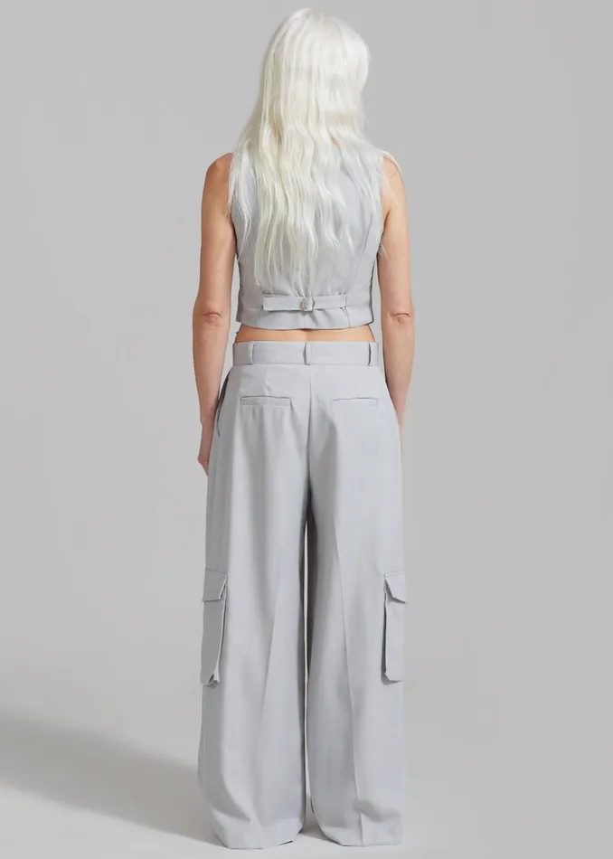 Women Gladys Cargo Pants 8211 Grey The Frankie Shop Bottoms