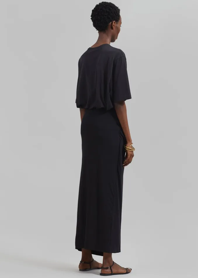Women Harper Soft Organic TShirt 8211 Black The Frankie Shop Tops