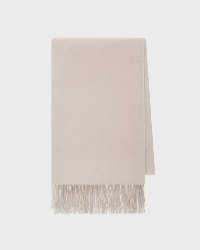 Women Hats Gloves Scarves Theory Classic Scarf In Cashmere Oat Melange
