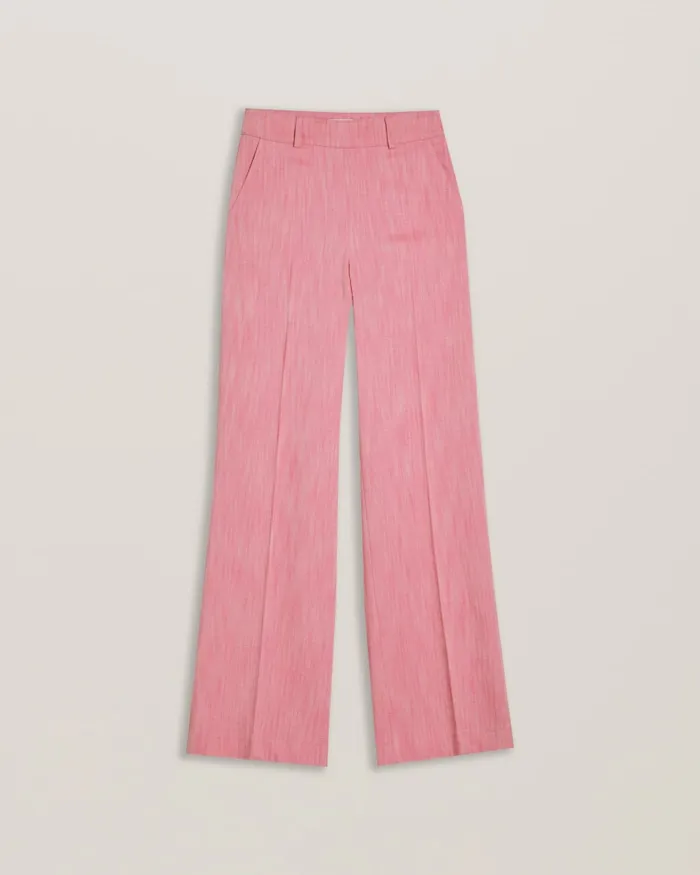Women HIROKOT 8211 Tailored Wide Leg Woven Trousers Pale Pink Ted Baker Trousers and Shorts Women HIROKOT 8211 Tailored Wide Leg Woven Trousers Pale Pink Ted Baker Trousers and Shorts