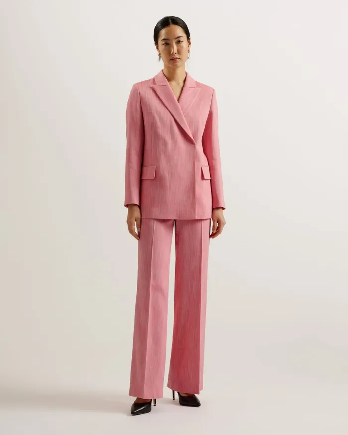Women HIROKOT 8211 Tailored Wide Leg Woven Trousers Pale Pink Ted Baker Trousers and Shorts Women HIROKOT 8211 Tailored Wide Leg Woven Trousers Pale Pink Ted Baker Trousers and Shorts