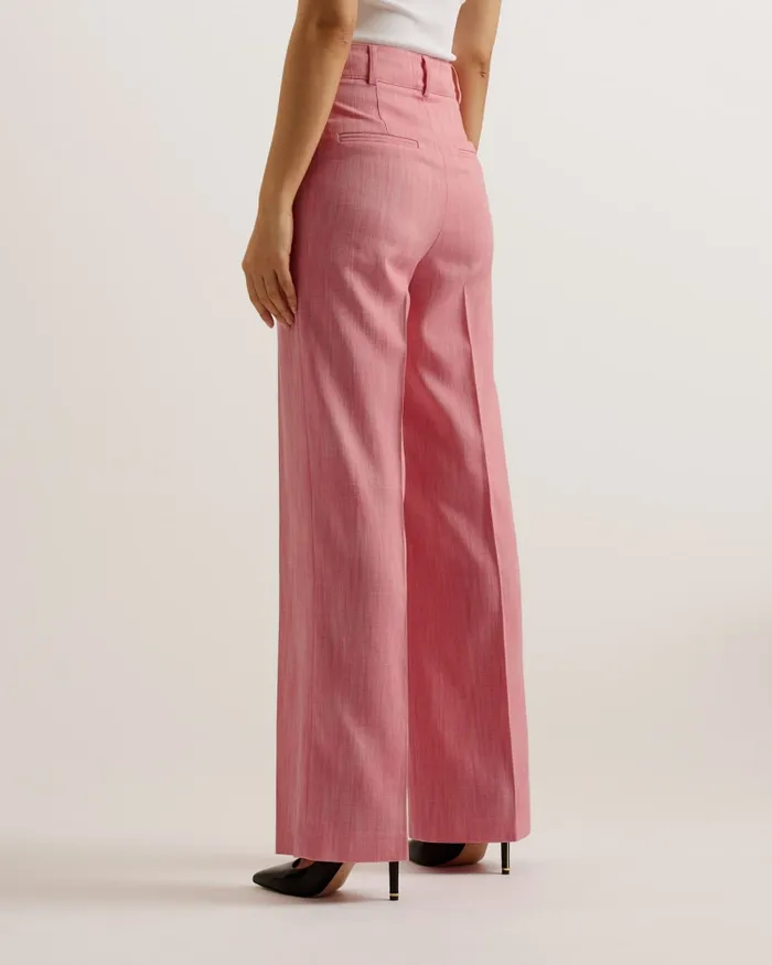 Women HIROKOT 8211 Tailored Wide Leg Woven Trousers Pale Pink Ted Baker Trousers and Shorts Women HIROKOT 8211 Tailored Wide Leg Woven Trousers Pale Pink Ted Baker Trousers and Shorts
