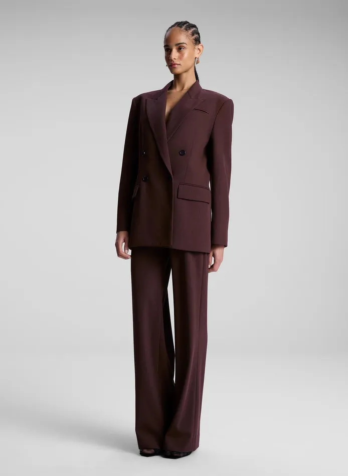 Women Hirsh Pant Chocolate Plum ALC Bottoms