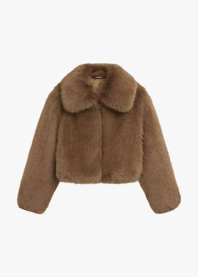 Women Hope Faux Fur Jacket 8211 Camel The Frankie Shop Outerwear