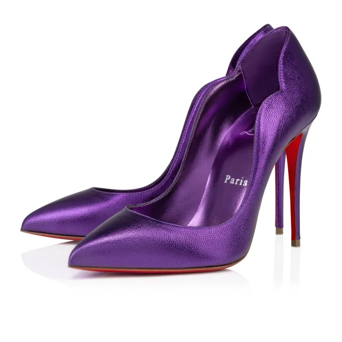 Women Hot Chick 100 Mm Pumps 8211 Nappa Leather 8211 Jacaranda Christian Louboutin Pumps