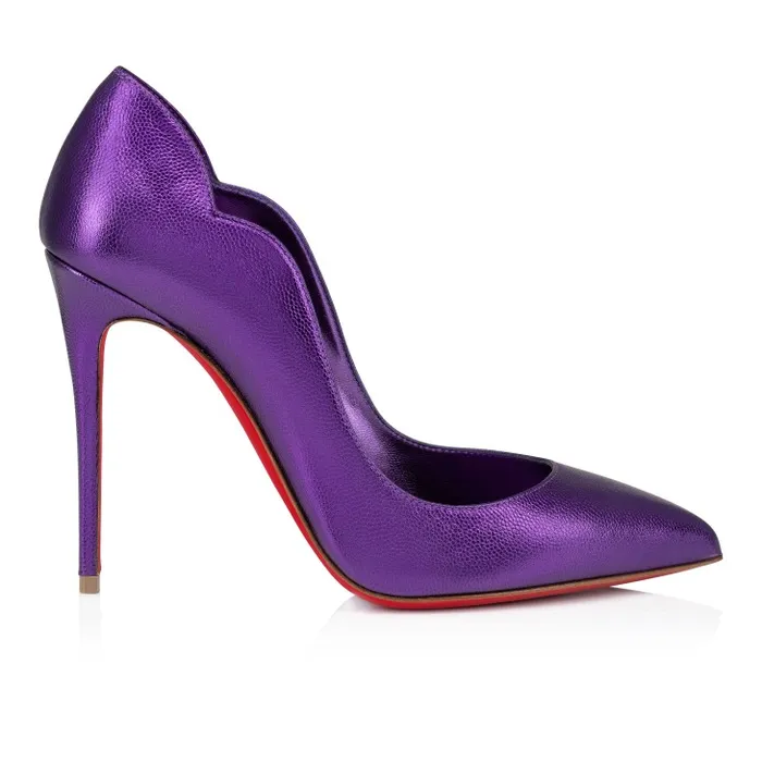 Women Hot Chick 100 Mm Pumps 8211 Nappa Leather 8211 Jacaranda Christian Louboutin Pumps