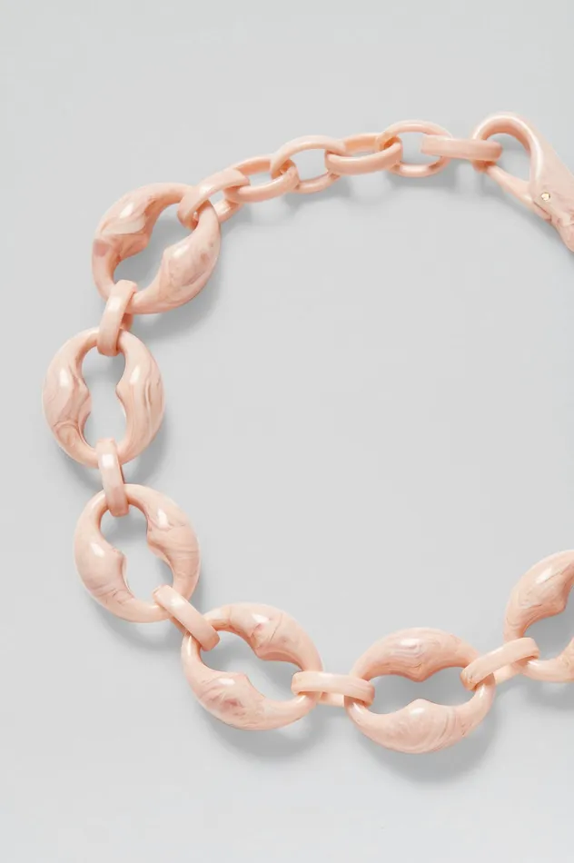 Women ITALIAN RESIN CHUNKY CHOKER CHALKPINK Jewelry Scanlan Theodore