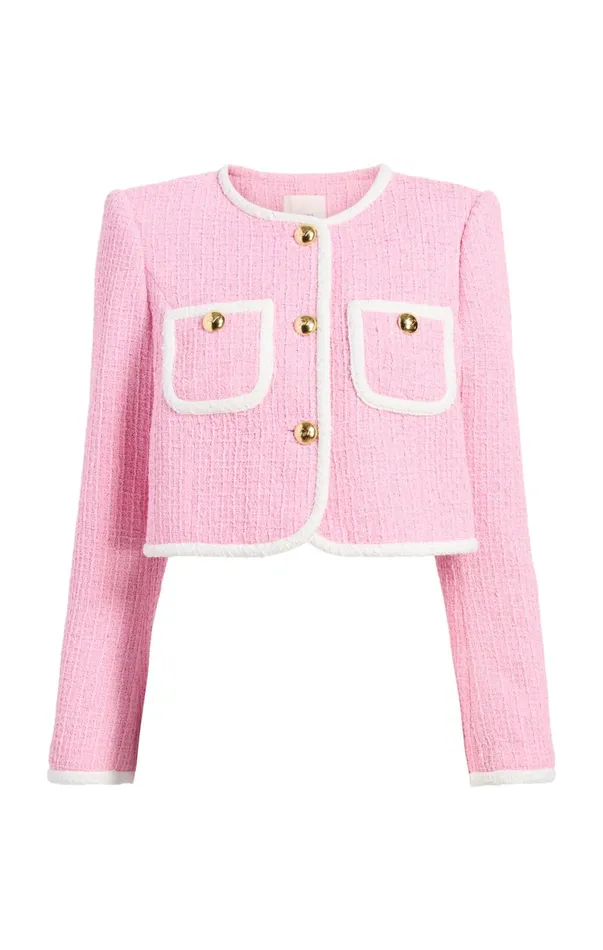 Women Jackets Cinq Sept Contrast Auden Jacket Flamingowhite