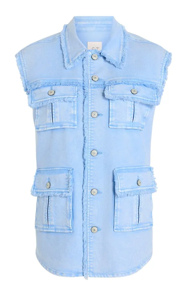 Women Jackets Cinq Sept Sleeveless Vera Jacket Skylight