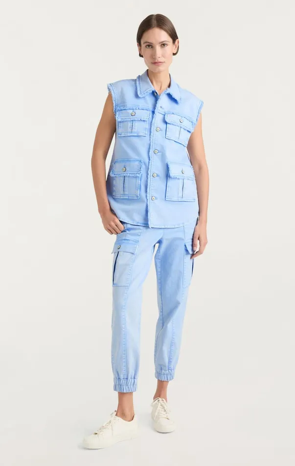 Women Jackets Cinq Sept Sleeveless Vera Jacket Skylight
