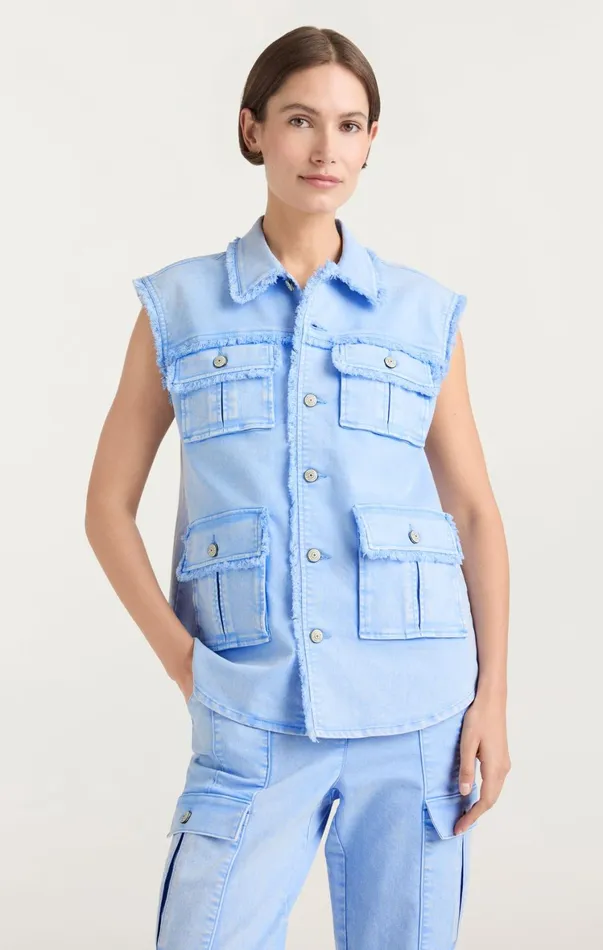 Women Jackets Cinq Sept Sleeveless Vera Jacket Skylight