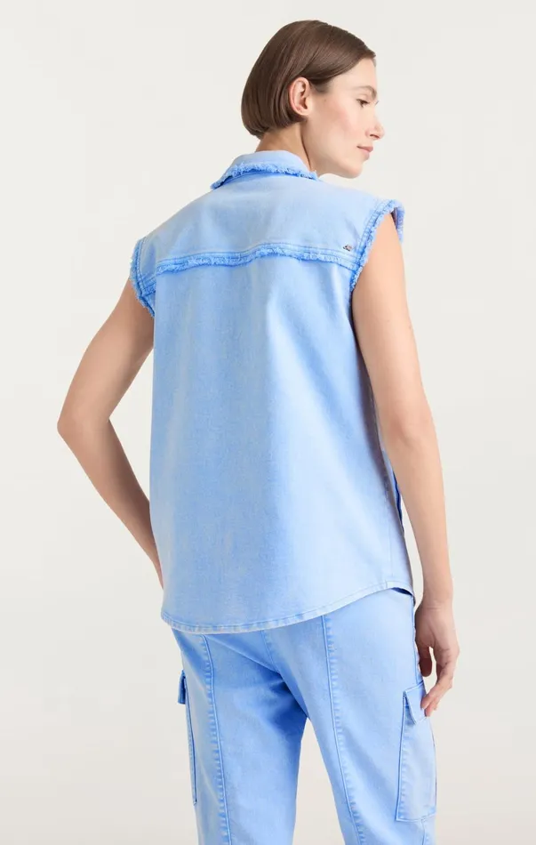 Women Jackets Cinq Sept Sleeveless Vera Jacket Skylight