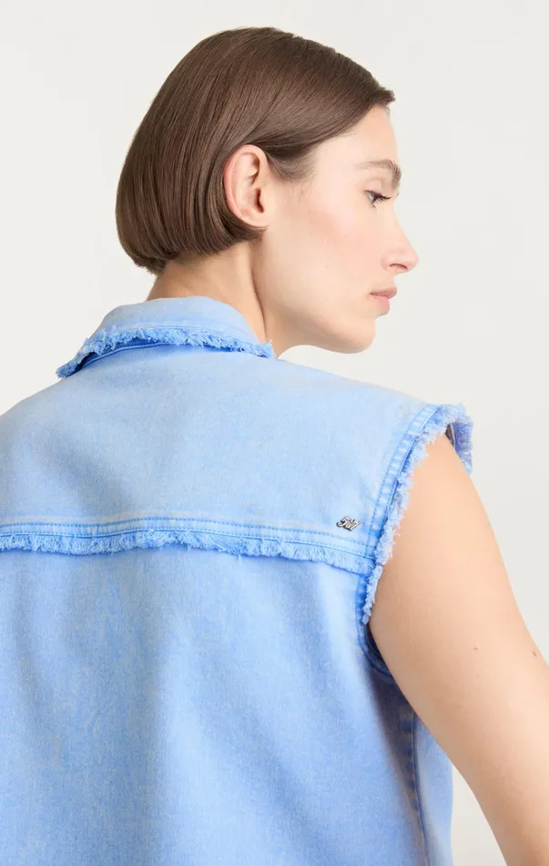 Women Jackets Cinq Sept Sleeveless Vera Jacket Skylight