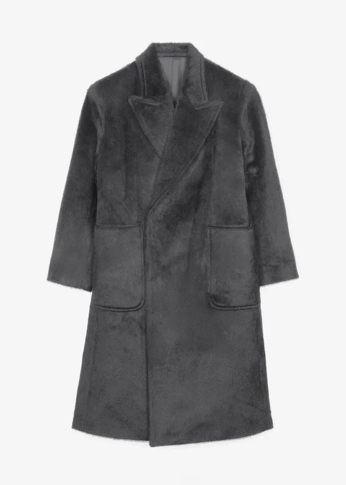 Women Jaylene Oversized Wool Coat 8211 Grey The Frankie Shop Outerwear