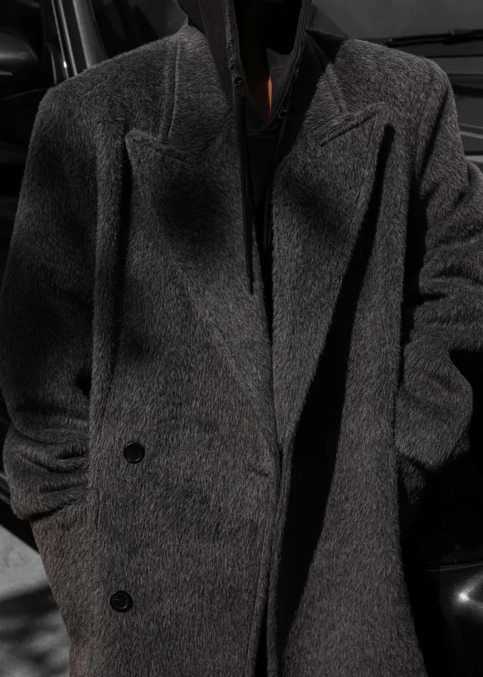 Women Jaylene Oversized Wool Coat 8211 Grey The Frankie Shop Outerwear