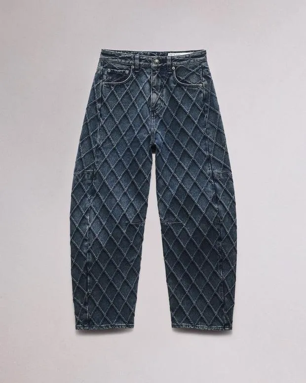 Women Jeans Rag and Bone Charlie BarrelLeg Jean Lightweight Rigid Denim Karina Quilted