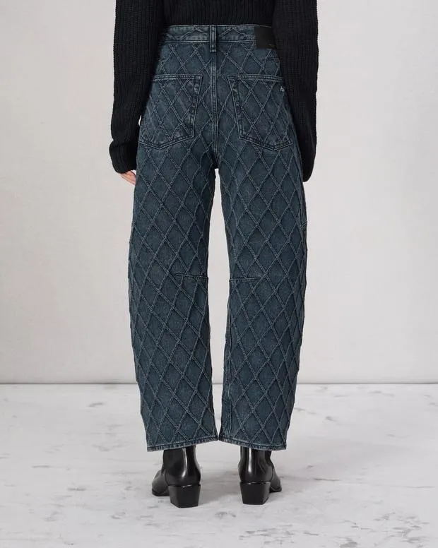 Women Jeans Rag and Bone Charlie BarrelLeg Jean Lightweight Rigid Denim Karina Quilted